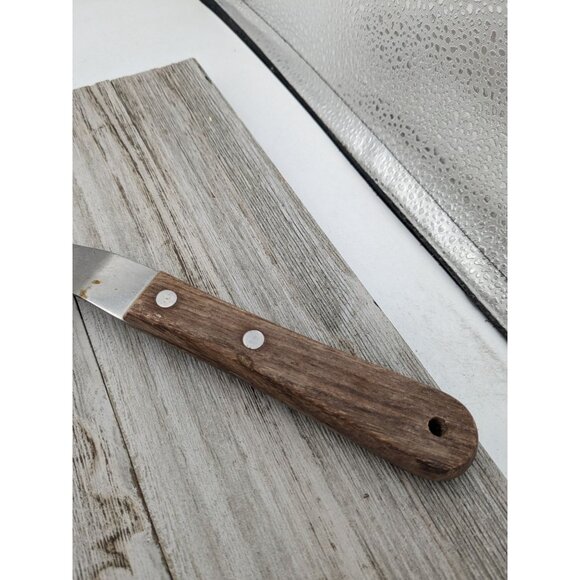 Vernco Stainless Steel 12” Slotted Spatula Pancake Wood Handle Japan Advertising - Picture 3 of 8